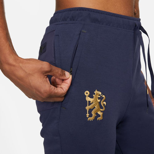 Chelsea Travel Trousers - Blue/Yellow  - Footkorner