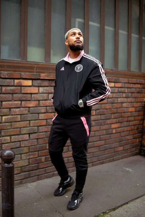 Pantaloni da allenamento da viaggio Inter Miami - Nero/Rosa - Footkorner