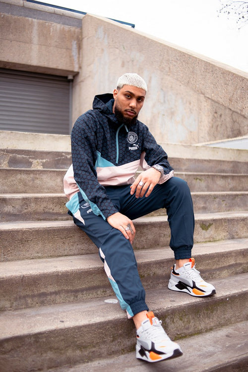 Manchester City 2022/2023 Trainingshose – Blau/Beige - Footkorner