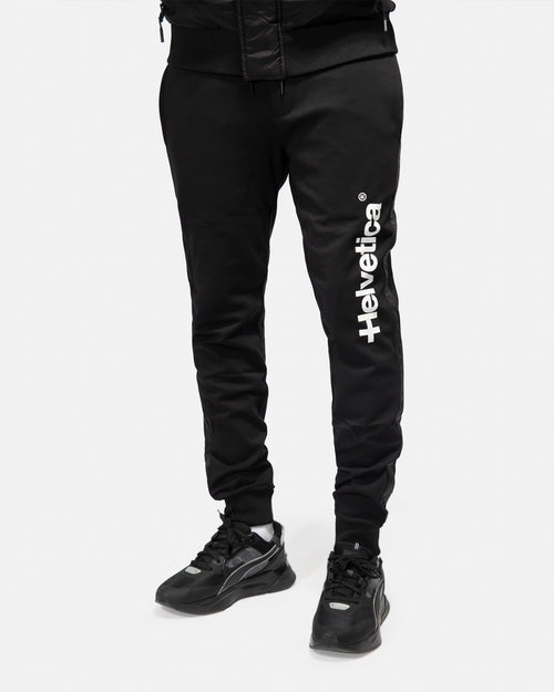 Pantalones de chándal Helvetica Farel - Negro/Blanco - Footkorner