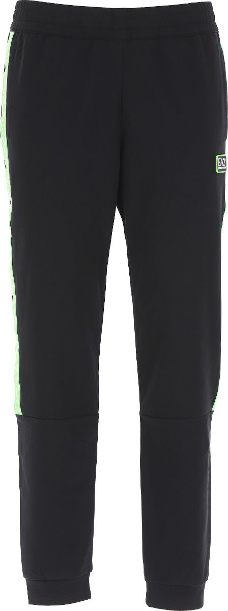 Pantalon Emporio Armani EA7 Logo Series - Noir/Vert fluo - Footkorner