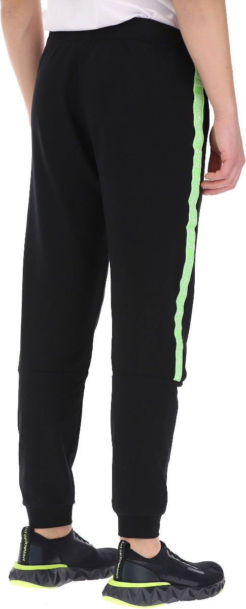 Pantalon Emporio Armani EA7 Logo Series - Noir/Vert fluo - Footkorner