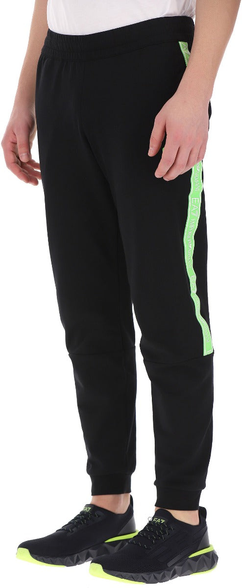 FootkornerPantalon Emporio Armani EA7 Logo Series - Noir/Vert fluo