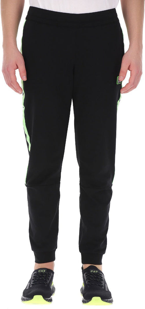 Pantalon Emporio Armani EA7 Logo Series - Noir/Vert fluo - Footkorner