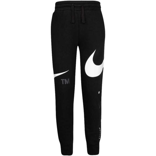 Pantaloni Nike Swoosh Bambini - Neri/Bianchi - Footkorner