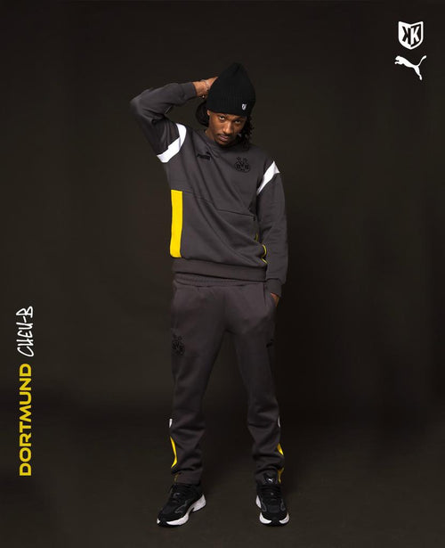 Pantaloni da allenamento Dortmund Archive - Grigio/Bianco/Giallo - Footkorner