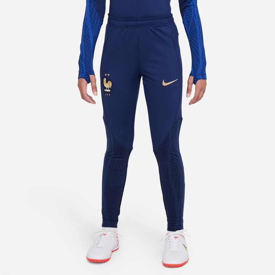 Pantalon d'entrainement Equipe de France Junior 2022 - Bleu/Doré