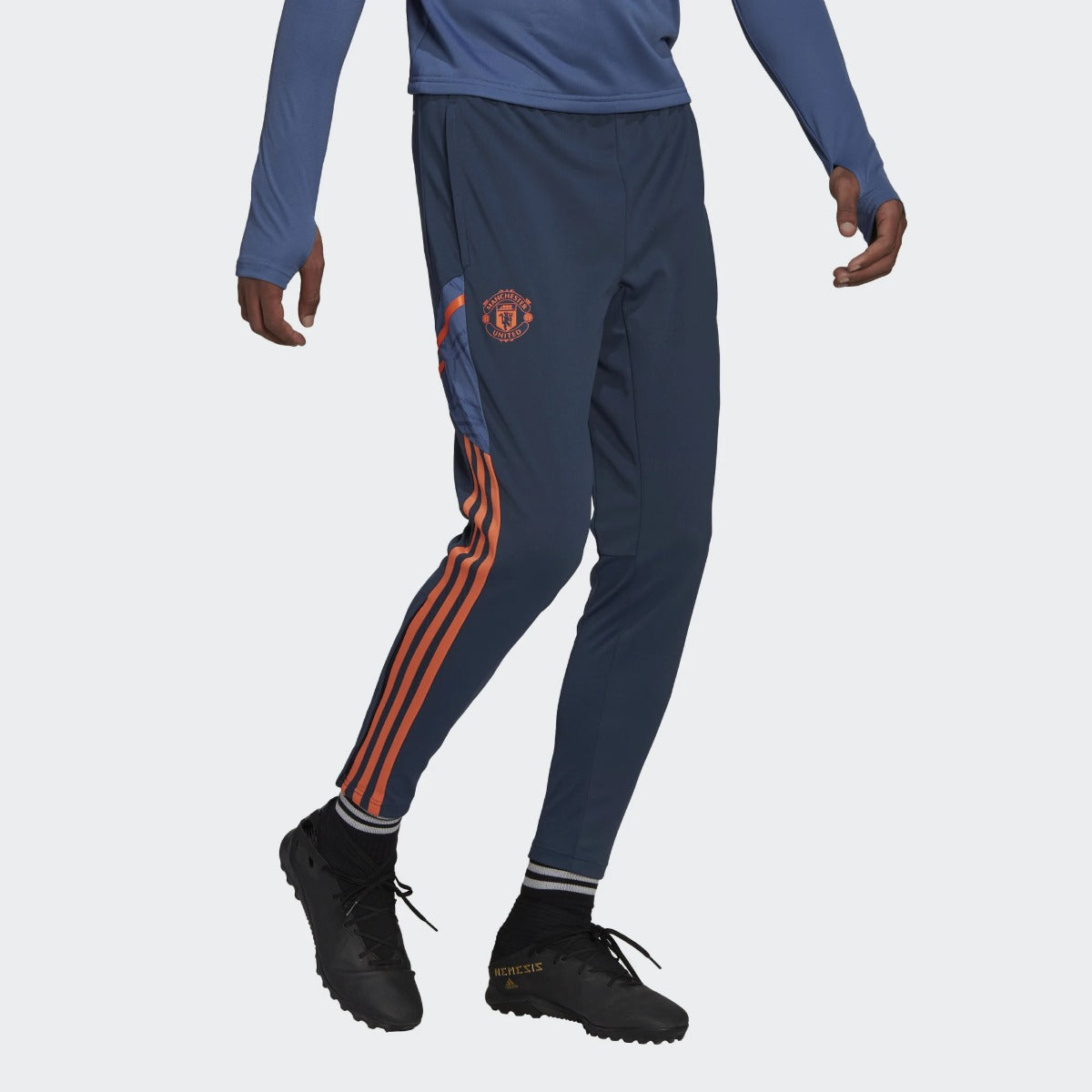 Pantaloni allenamento Manchester United Condivo 2022/2023 - Blu/Arancione