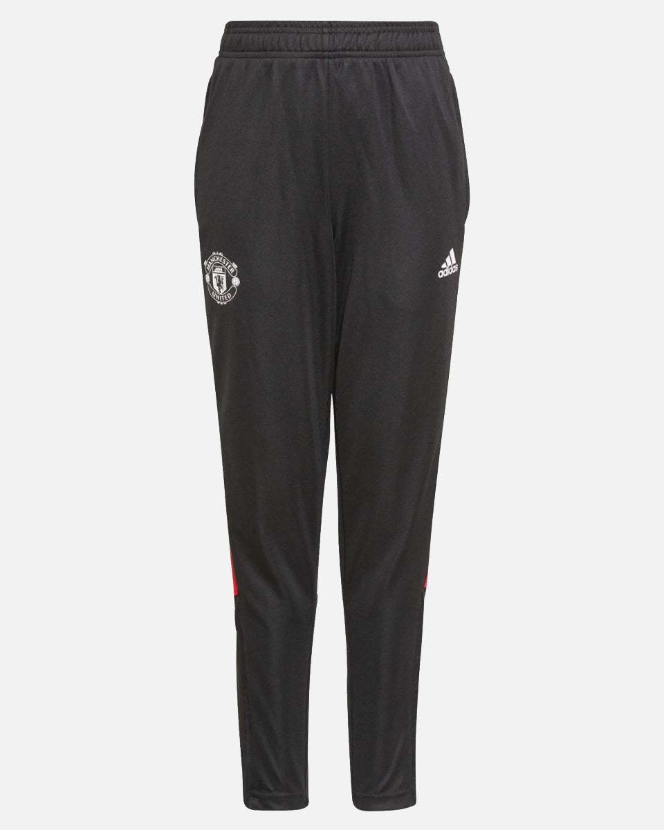 Manchester United Junior 2022 Training Trousers - Black/Red
