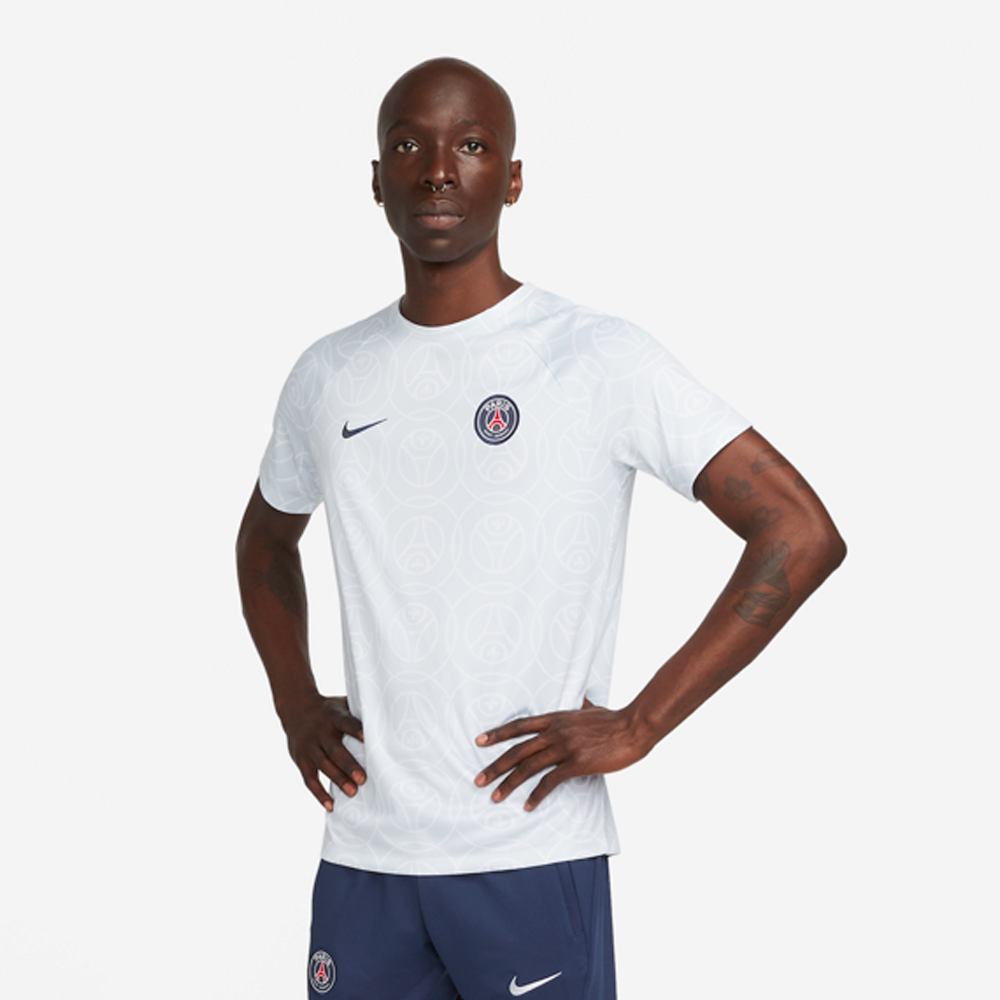 PSG Pre-Match Shirt 2022/2023 - Grey/White 