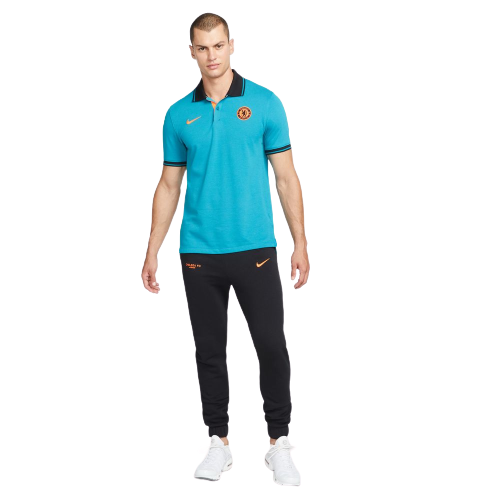 Fleece-Hose Chelsea - Schwarz/Orange - Footkorner