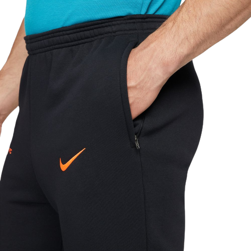 Fleece-Hose Chelsea - Schwarz/Orange - Footkorner