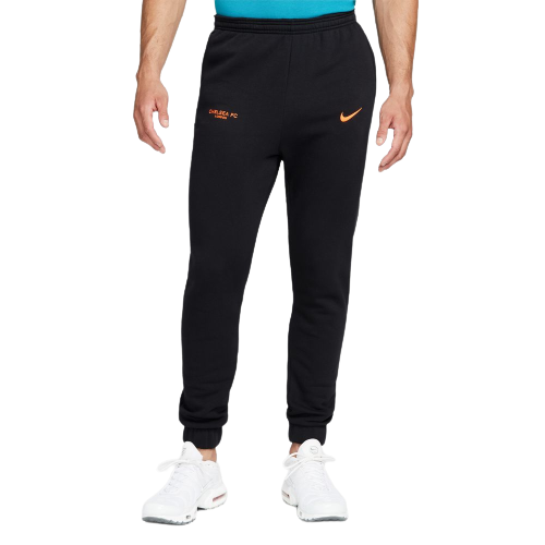 Fleece-Hose Chelsea - Schwarz/Orange - Footkorner