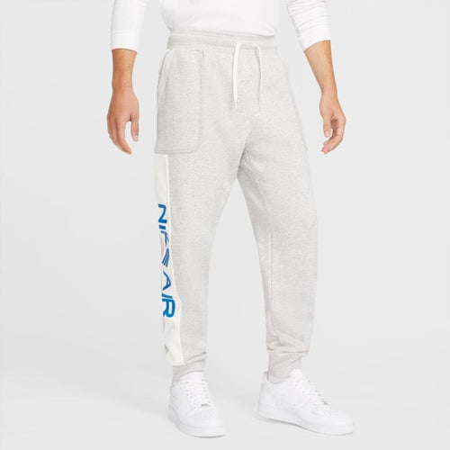 Joggers Nike Air Fleece - Gris/Blanco/Azul - Footkorner