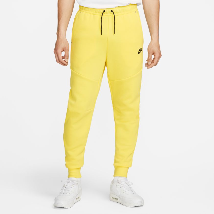 Pantalon jogging Nike Tech Fleece - Jaune/Noir