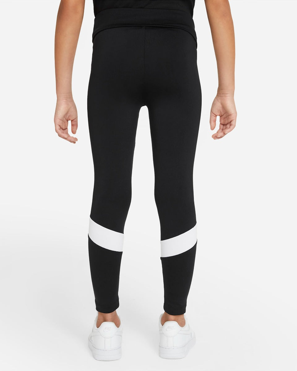 FootkornerNike Sportswear Go for Gold Kinder-Leggings für Mädchen – Schwarz/Weiß/Gold