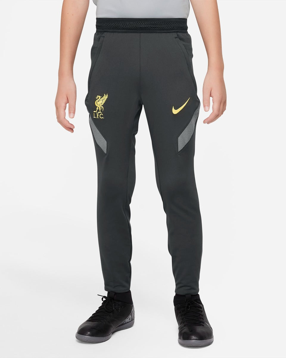 Liverpool Strike Junior Pants 2021/2022 - Black/Grey/Yellow