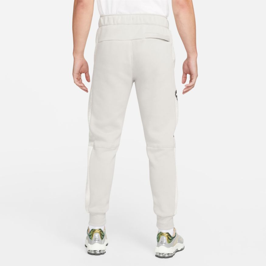Pantaloni in felpa spazzolata Nike Air - Grigio/Bianco