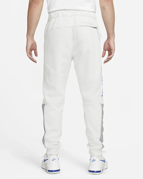 Nike Air Fleece Brushed Hose – Weiß/Blau/Grau - Footkorner