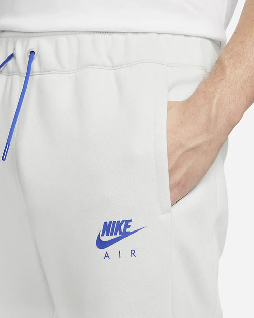 Nike Air Fleece Brushed Hose – Weiß/Blau/Grau - Footkorner
