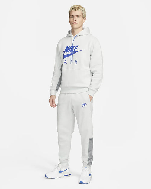 Nike Air Fleece Brushed Hose – Weiß/Blau/Grau - Footkorner