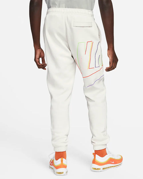 Pantaloni Nike Club Fleece+ - Bianco/Verde/Giallo - Footkorner