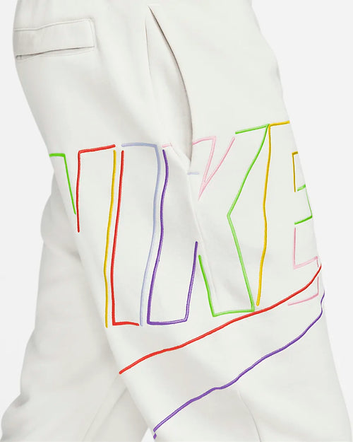 Pantaloni Nike Club Fleece+ - Bianco/Verde/Giallo - Footkorner