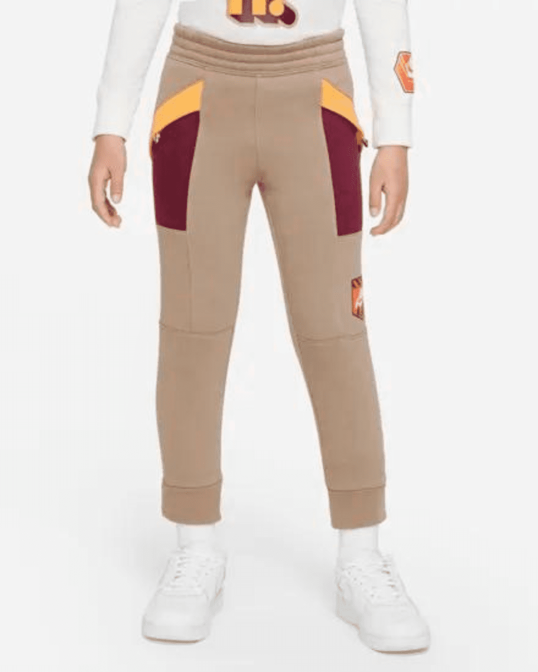 Pantaloni Nike Great Outdoors FLC Bambini - Marrone/Rosso