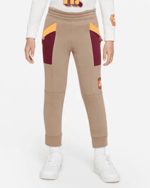 Pantalon Nike Great Outdoors FLC Enfant- Marron/Rouge - Footkorner