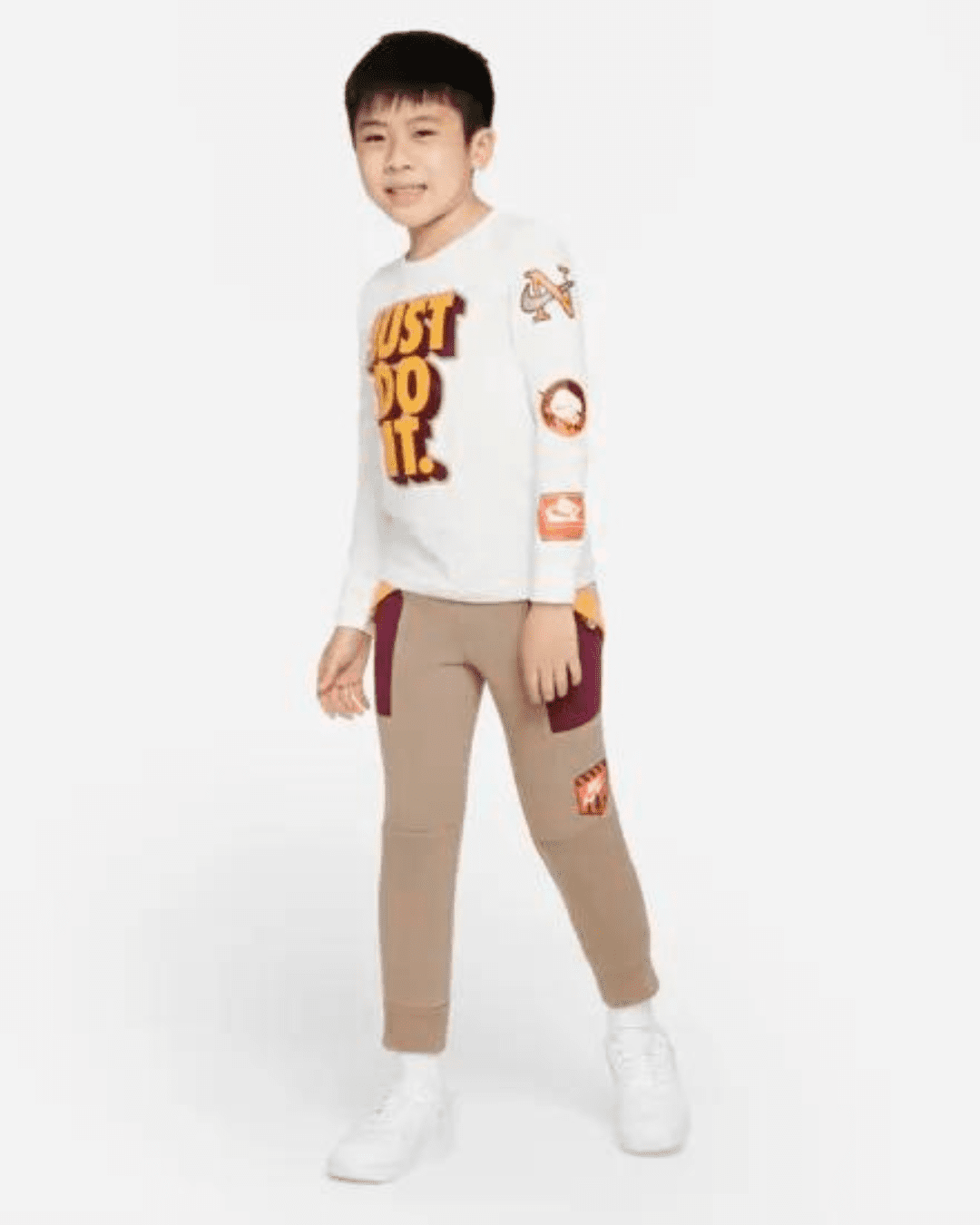 Nike Great Outdoors FLC Kids Pants - Brown/Red