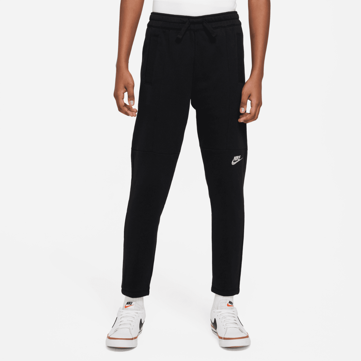 Pantalón Nike Sportswear Amplify Junior - Negro/Blanco