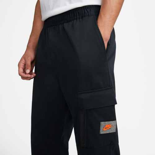 Nike Sportswear Woven Cargo Pants - Black/Orange - Footkorner