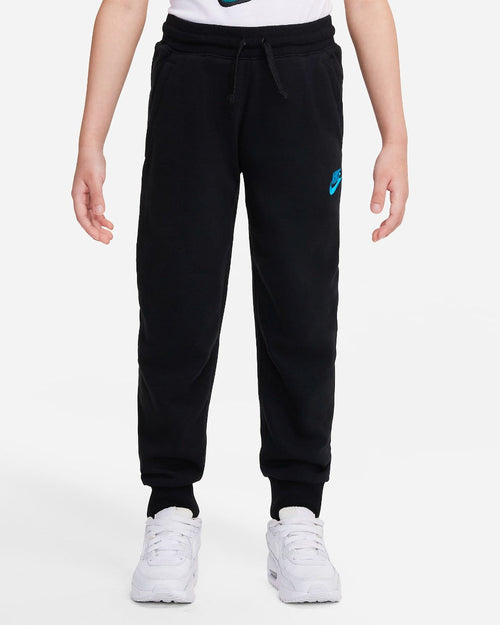 Pantalon Nike Sportswear Club Enfant - Noir/Bleu - Footkorner