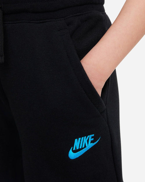 Pantalon Nike Sportswear Club Enfant - Noir/Bleu - Footkorner