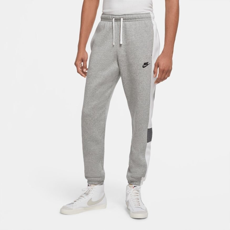 Pantalon Nike Sportswear Fleece – Grau/Weiß