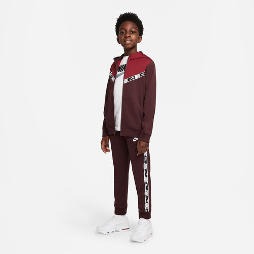 Pantalon Nike Sportswear Junior Repeat - Bordeau/Blanc - Footkorner