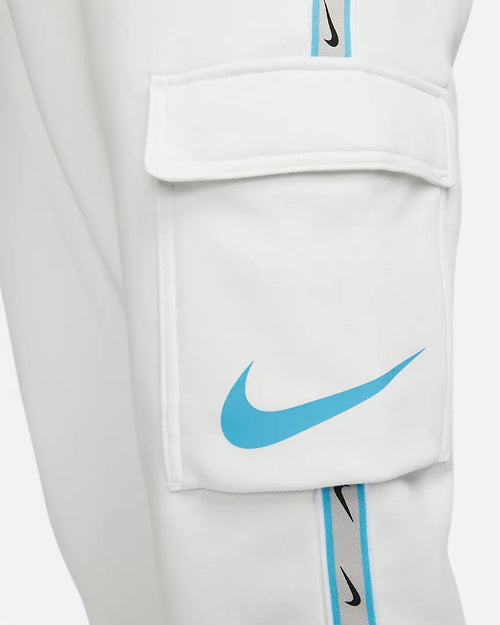 Nike Sportswear Repeat Pants - White/Blue/Grey - Footkorner