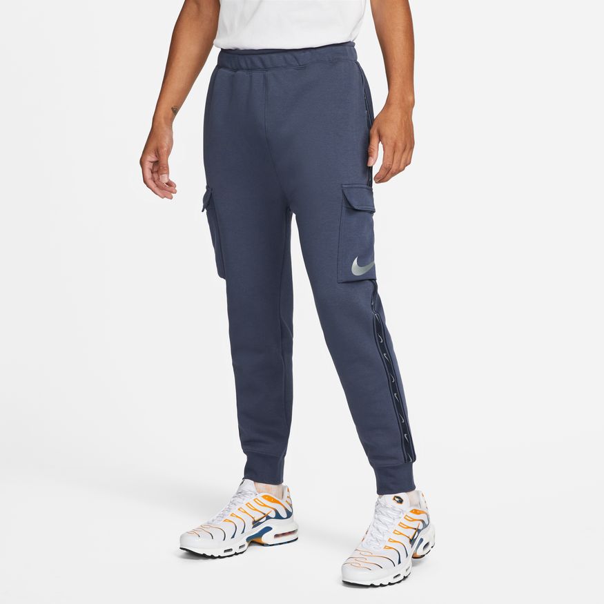 Pantaloni Nike Sportswear Repeat - blu/argento