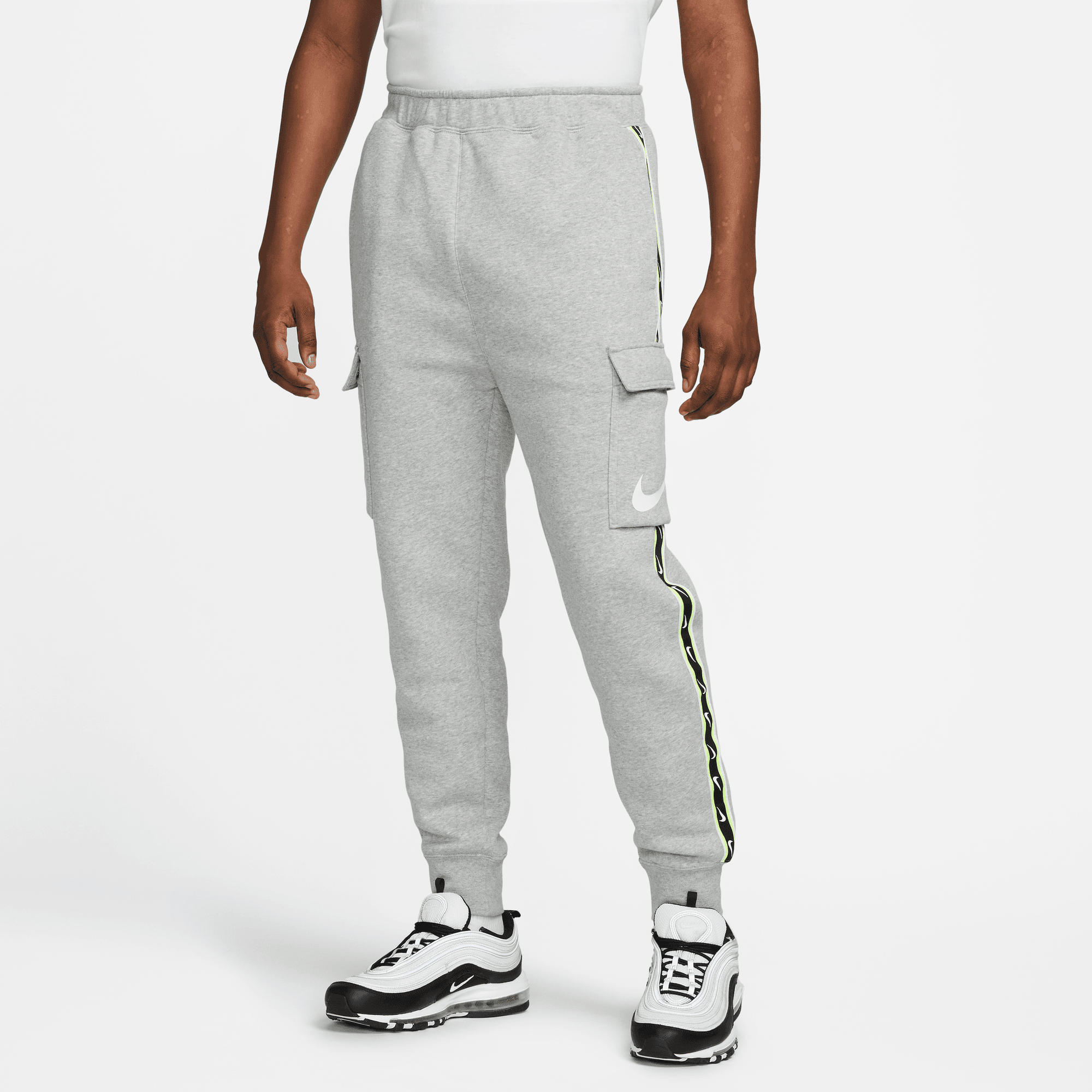 Pantaloni Nike Sportswear Repeat - Grigio/Nero/Verde