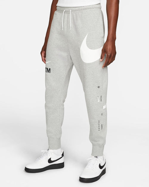 Pantaloni Nike Sportswear Swoosh - Grigio/Bianco - Footkorner