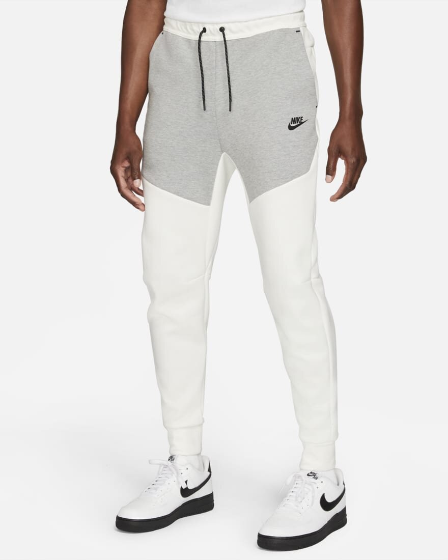 Nike Tech Fleece Joggers - White/Grey