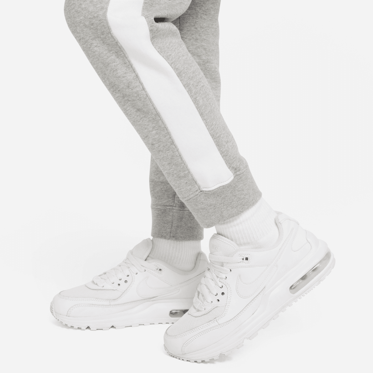 Pantalon Nike Sportswear Tech Fleece Junior - Gris/Blanc