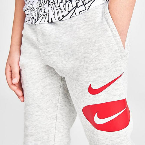 Nike Sportswear Trousers Kids - Grey/Red - Footkorner