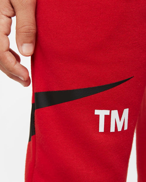 Pantaloni Nike Swoosh Bambini - Rosso/Bianco/Nero - Footkorner