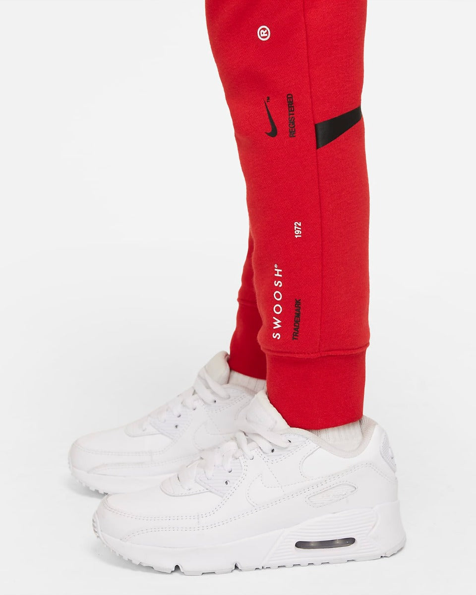 FootkornerPantaloni Nike Swoosh Bambini - Rosso/Bianco/Nero
