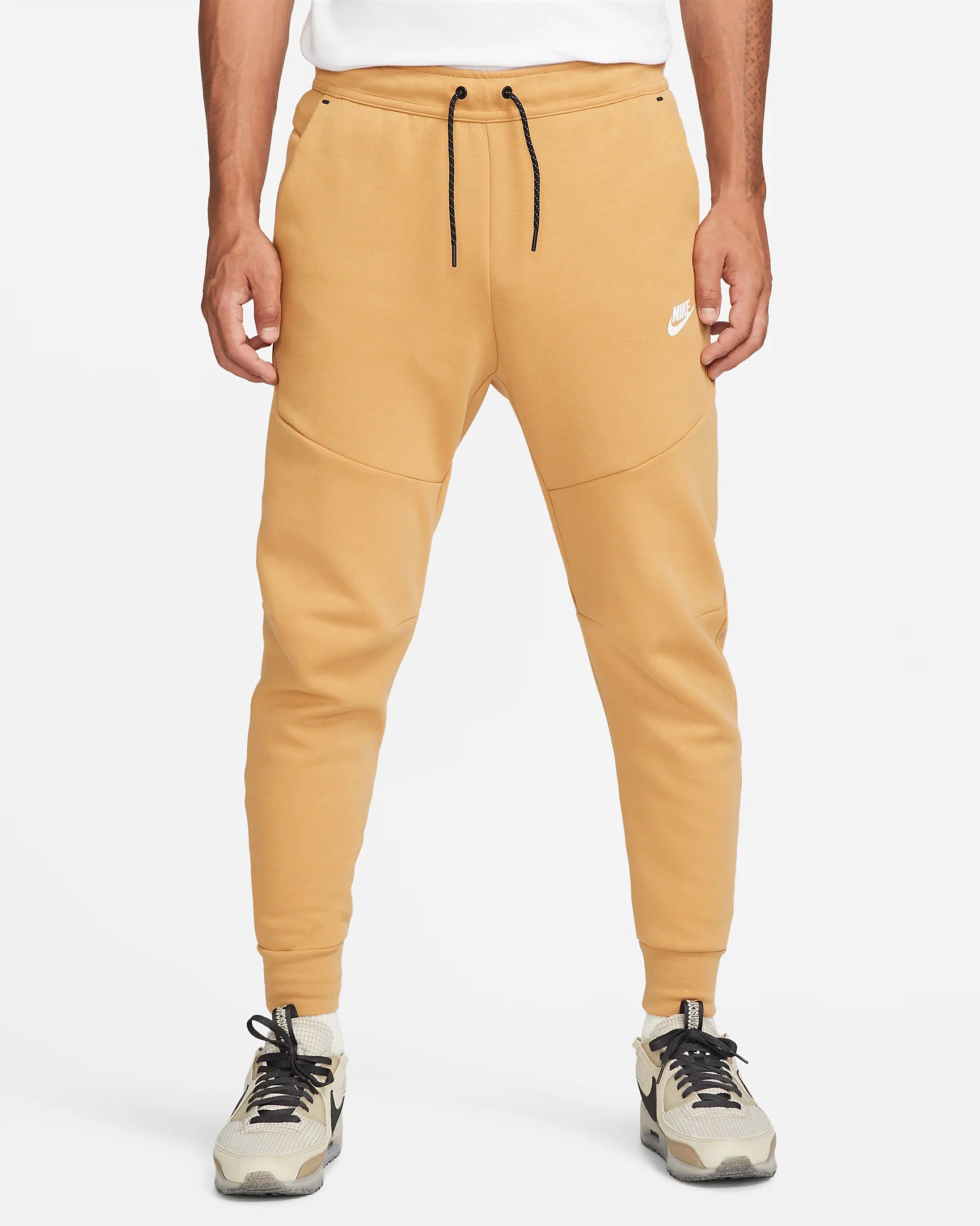 Pantalon jogging Nike Tech Fleece - Beige/Noir