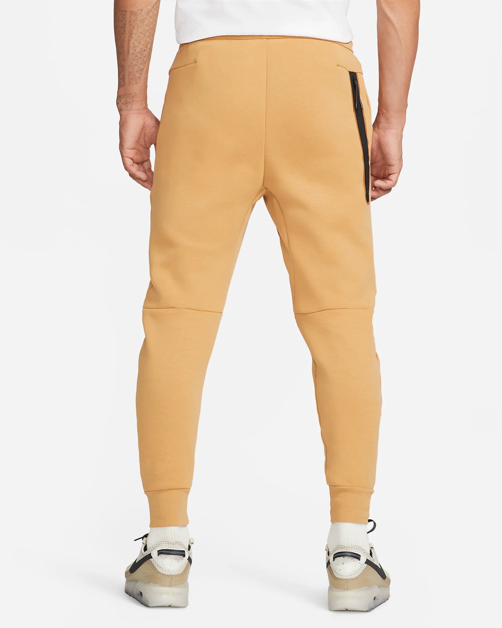 Pantalon jogging Nike Tech Fleece - Beige/Noir