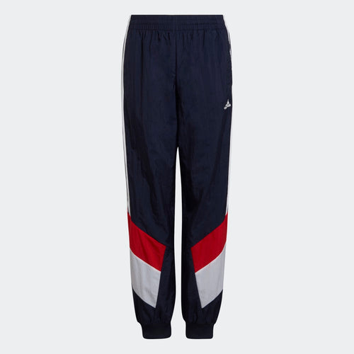 Pantalones de chándal adidas Colorblock Junior - Azul/Blanco/Rojo - Footkorner