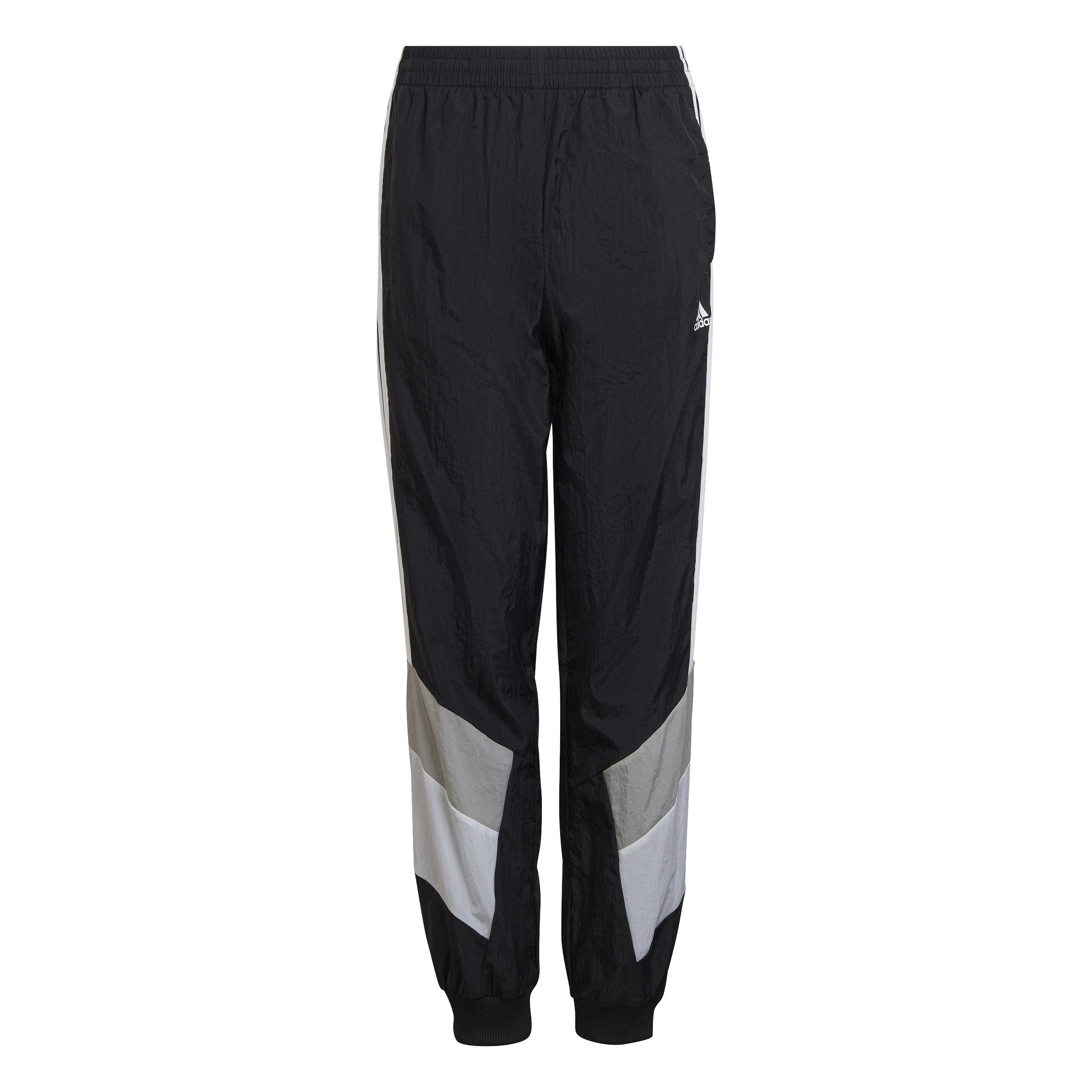 Adidas Colorblock Junior Track Pants - Black/Grey/White