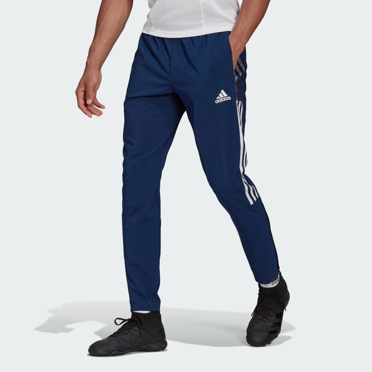 Pantalones de chándal Adidas Tiro - Azul/Blanco